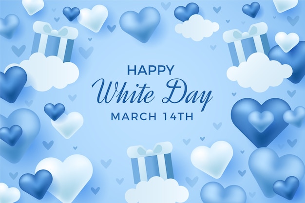 Happy White Day Design-Hintergrund
