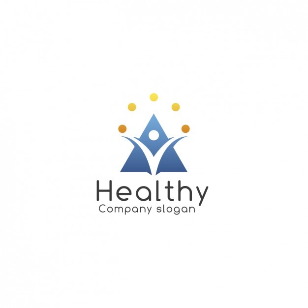 Kostenlose Vektor health company logo-vorlage