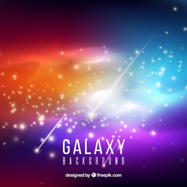 Helle bunte Galaxie Hintergrund