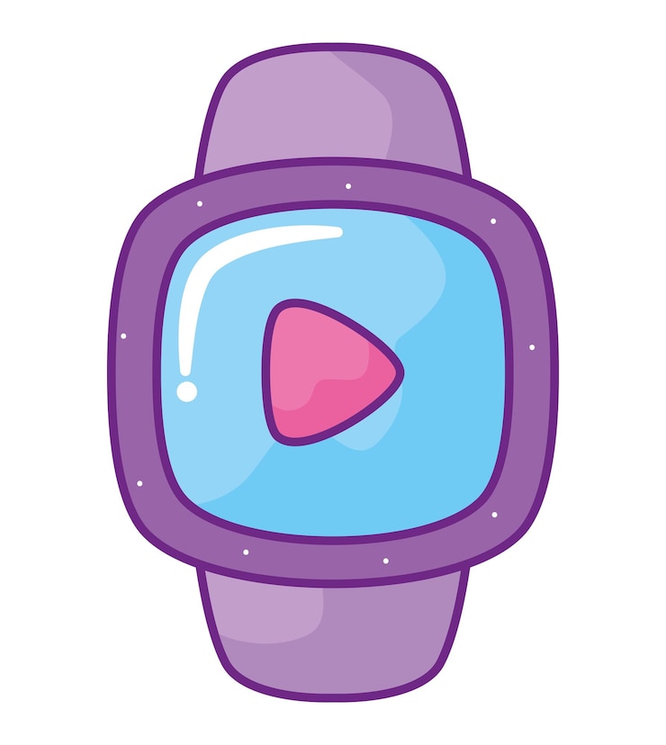 Kostenlose Vektor helles smartwatch-design