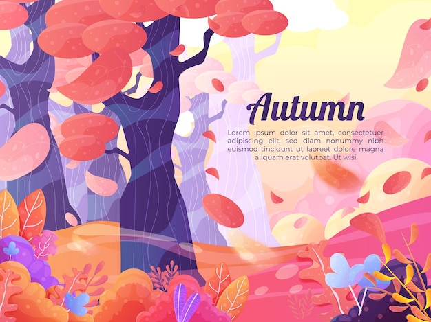 Herbst Hintergrund bunte Bäume