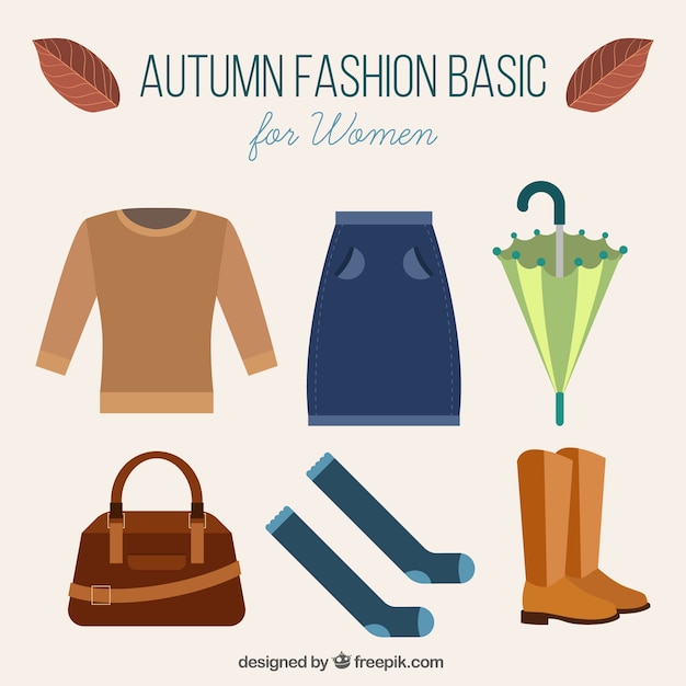 Herbst Kleidung und Accessoires