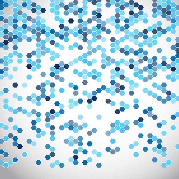 Kostenloser Vektor hexagon muster hintergrund