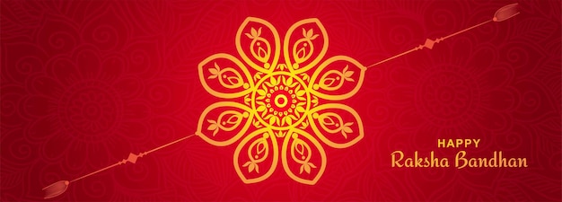 Kostenloser Vektor hinduistisches festival raksha bandhan grußkarte banner hintergrund