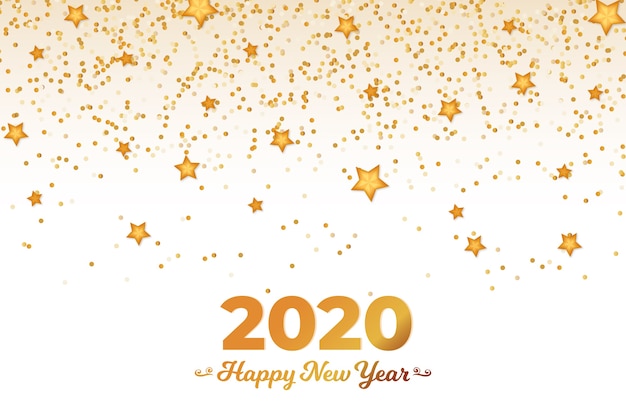 Hintergrund 2020 des neuen Jahres des Konfettis