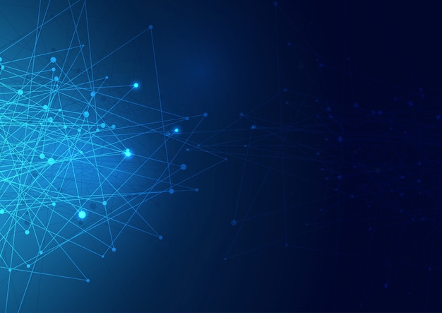 Hintergrund der abstrakten Netzwerkverbindungen