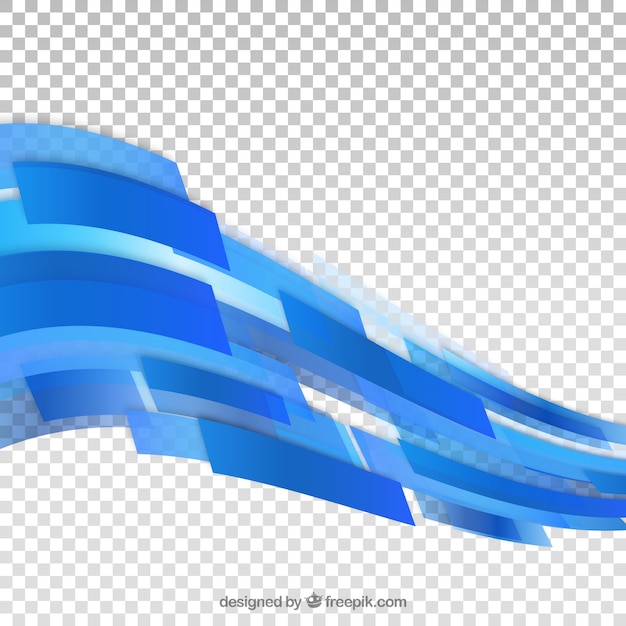 Kostenloser Vektor hintergrund der blauen abstrakten formen