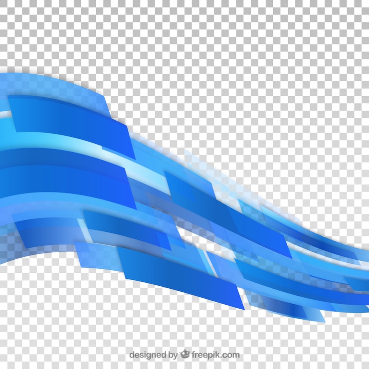 Kostenlose Vektor hintergrund der blauen abstrakten formen
