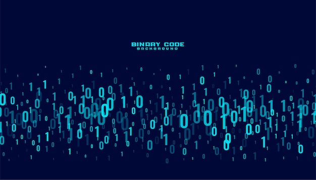 Hintergrund der digitalen datennummern des binärcodes
