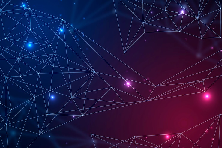 Kostenlose Vektor hintergrund der gradienten-netzverbindung