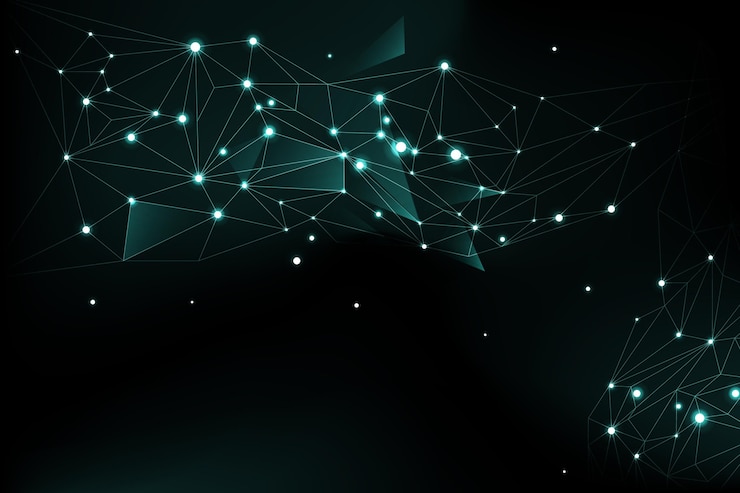 Kostenlose Vektor hintergrund der gradienten-netzverbindung