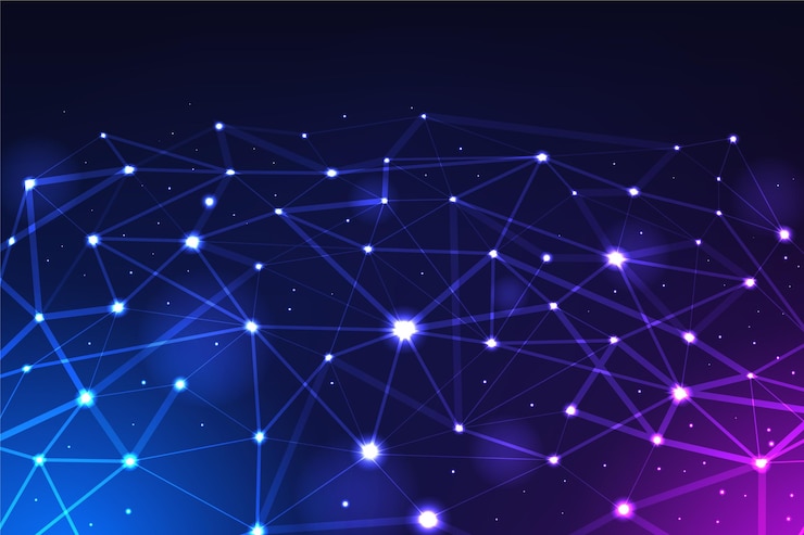 Kostenlose Vektor hintergrund der gradienten-netzverbindung