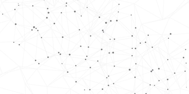 Hintergrund der Netzwerkverbindungen mit Verbindungslinien und Punkten
