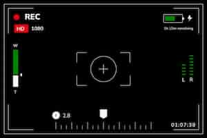 Kostenloser Vektor hintergrund der rec-schnittstelle