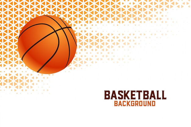 Hintergrund des Basketball-Meisterschaftsturniers mit Dreiecksmustern