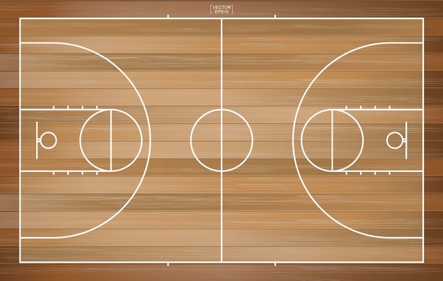 Basketball Feld Kostenlosen Vektor Kostenlose Vektor