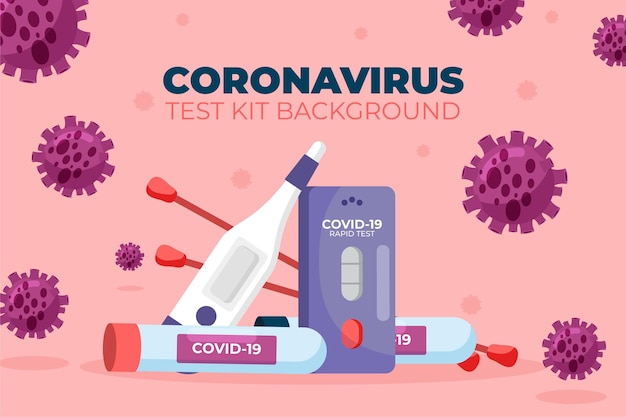 Hintergrund des coronavirus-testkits