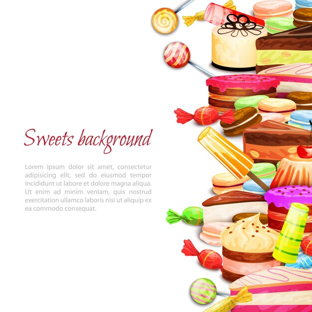 Hintergrund für süße Speisen