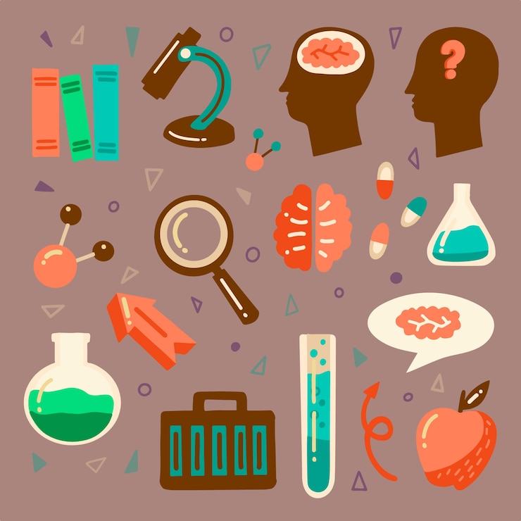 Kostenlose Vektor hintergrund in der naturwissenschaftlichen ausbildung