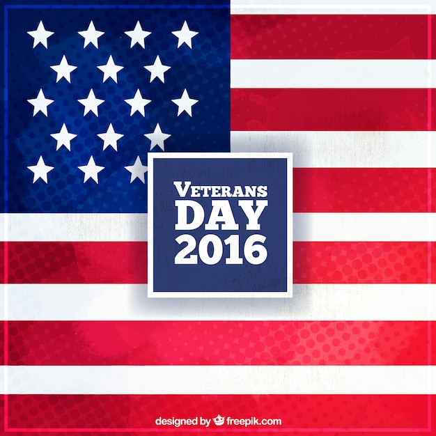 Hintergrund mit der amerikanischen Flagge Veteranen Tag zu feiern