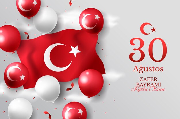 Hintergrund mit Farbverlauf für die Feier zum Tag der türkischen Streitkräfte