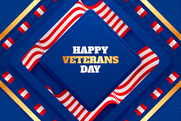 Hintergrund mit farbverlauf für uns veteranen-tagesfeiertag