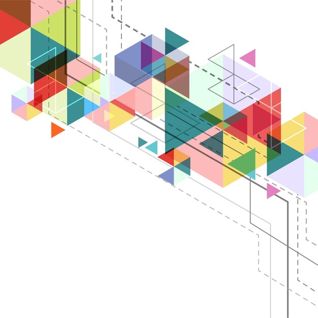 Hintergrund mit geometrischen Formen