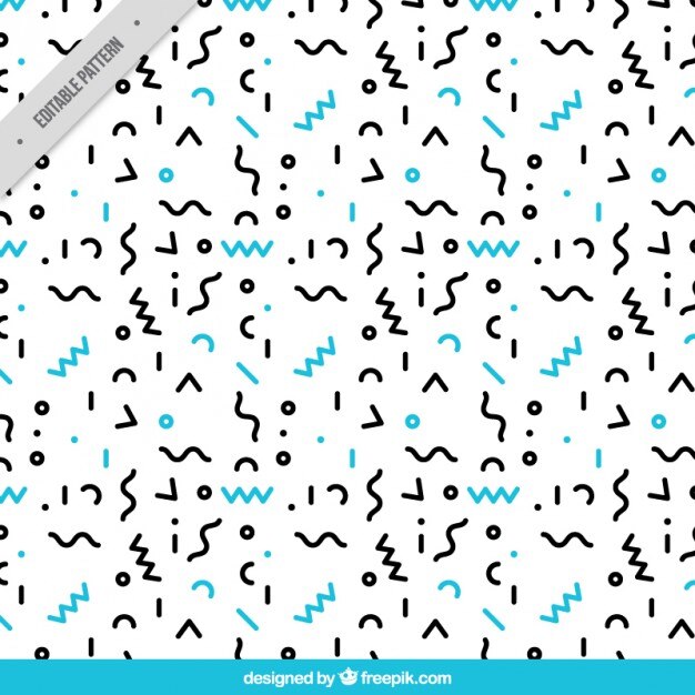Kostenlose Vektor hintergrund mit kleinen formen