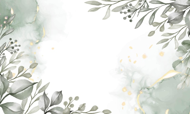 Hintergrund mit weißen Raumgrünblättern