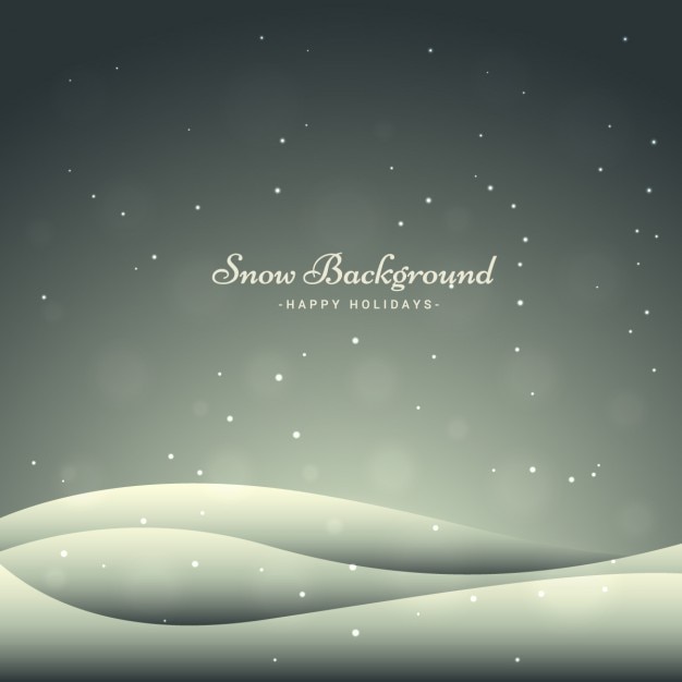 Hintergrund schneefall in bokeh-stil