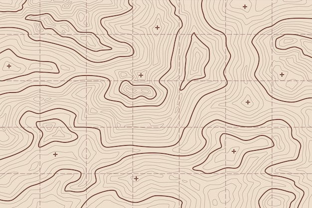 Kostenloser Vektor hintergrundbild mit topografischem kartenkonzept