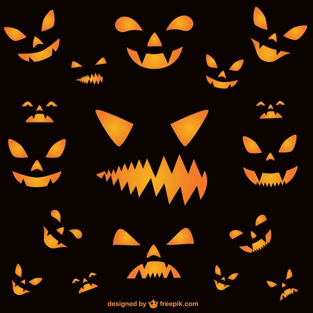 Hintergrundbild von Halloween Horror Gesichter
