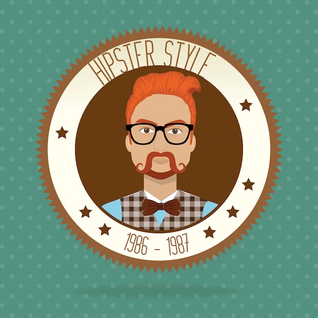 Kostenloser Vektor hipster lifestyle und mode accessoires