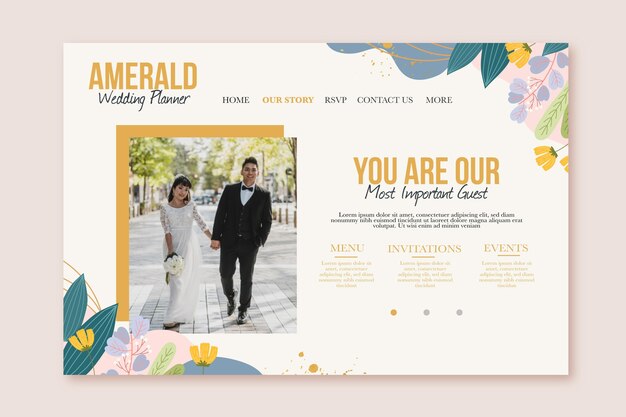 Hochzeit Landing Page