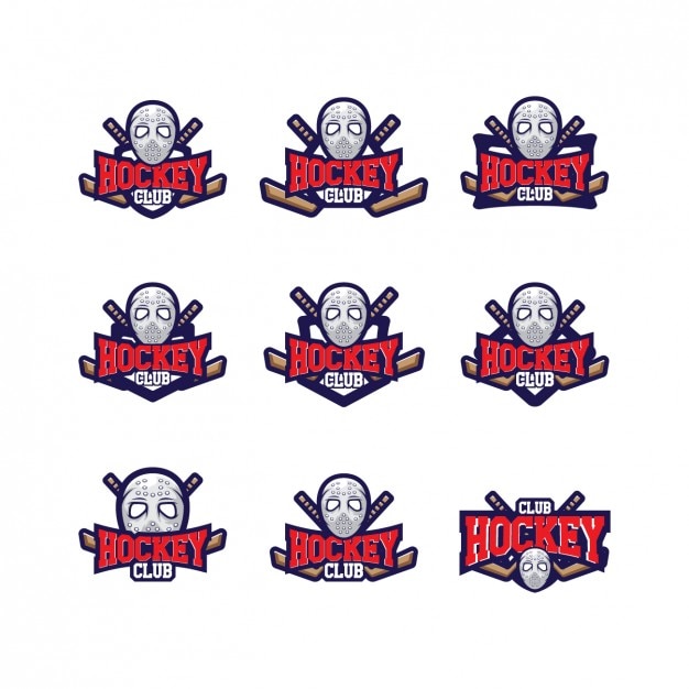 Hockey-logo-vorlagen design