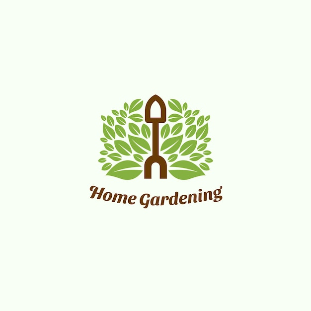 Kostenloser Vektor home gardening-logo