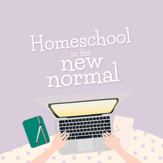 Homeschool in der neuen normalität durch e-learning-system