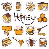 Honig-icons-set