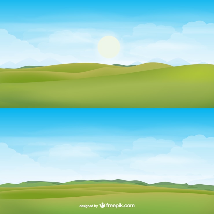 Kostenlose Vektor horizont landschaft vektor
