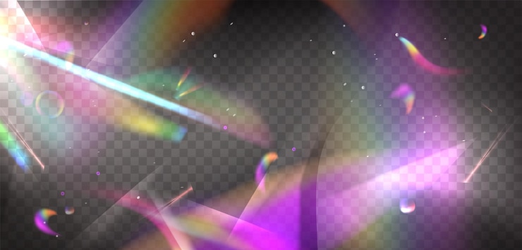 Kostenlose Vektor horizontaler hintergrund mit regenbogeneffekt