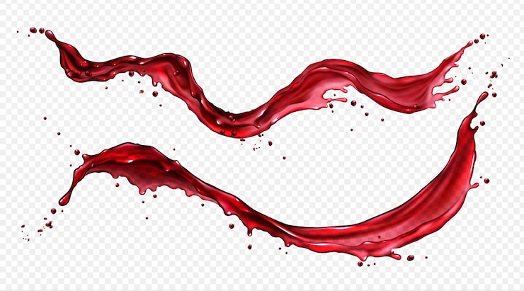 Kostenlose Vektor horizontaler spritzer wein oder roter saft