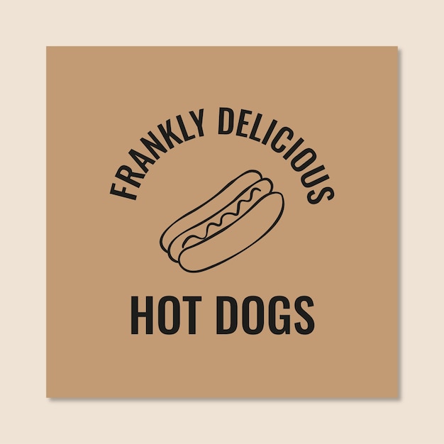 Kostenloser Vektor hot-dog-logo-design