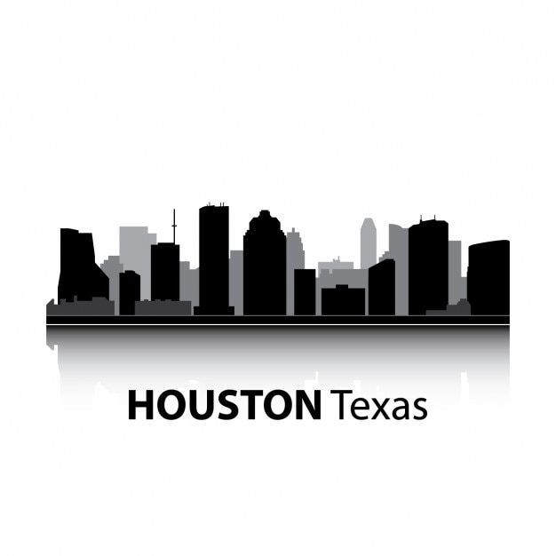 Kostenloser Vektor houston skyline design