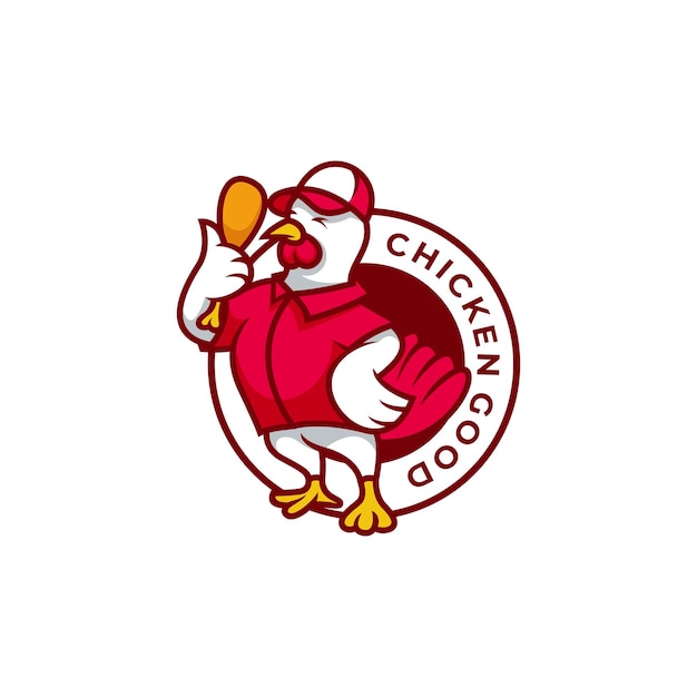 Huhn maskottchen logo