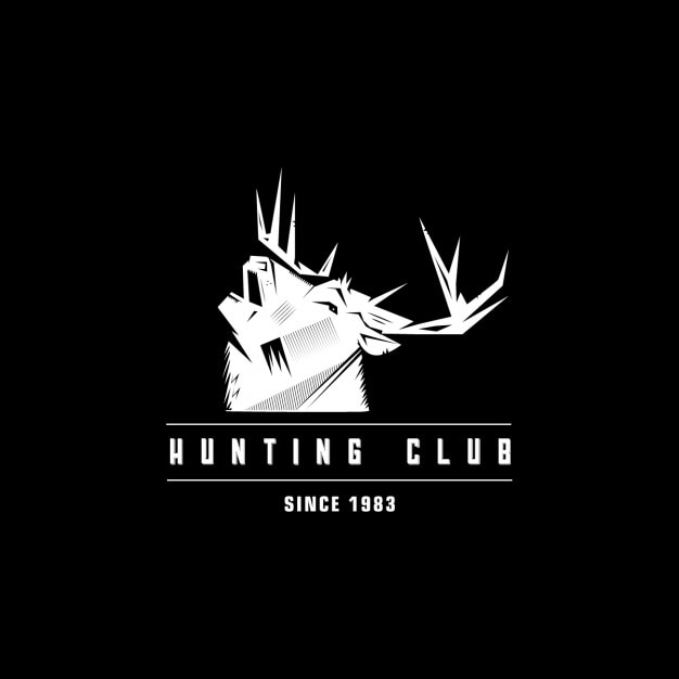 Kostenloser Vektor hunting club logo