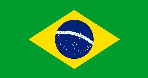 Illustration der Brasilien-Flagge