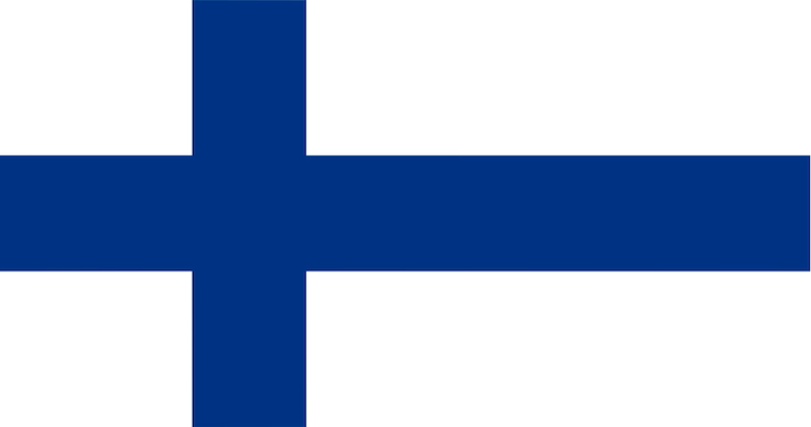 Kostenlose Vektor illustration der finnland-flagge