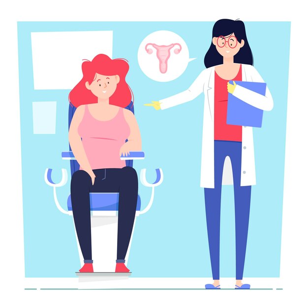 Illustration der gynäkologischen Beratung