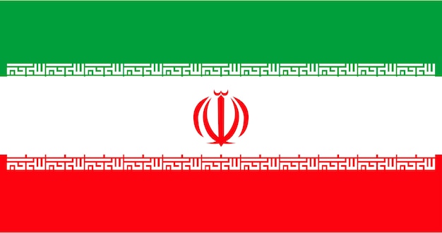 Kostenloser Vektor illustration der iran-flagge