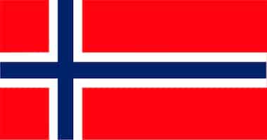 Kostenloser Vektor illustration der norwegen-flagge